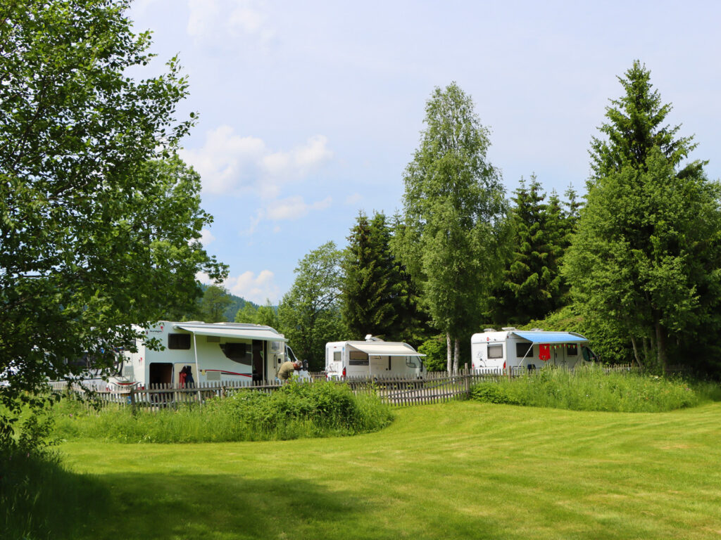 Wohnmobilstellplatz auf dem Campingplatz Bankenhof