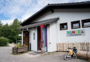 Kindersanitärgebäude auf dem Campingplatz Bankenhof